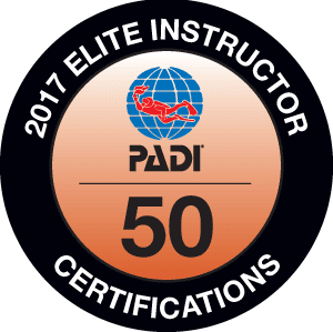 PADI ELITE INSTRUCTOR AWARD