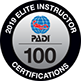 PADI ELITE INSTRUCTOR AWARD