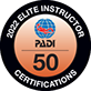 PADI ELITE INSTRUCTOR AWARD